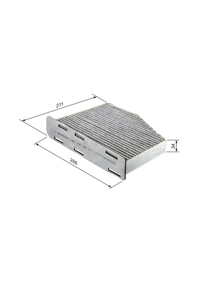 Vw Caddy Polen Filtresi Karbonlu 2004-2020 Bosch 1987432397