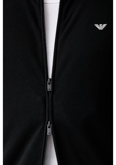 Emporio Armani Logolu Regular Fit Dik Yaka Eşofman Takımı Erkek Eşofman Takımı Em006961 Af25024 Uc001 Siyah