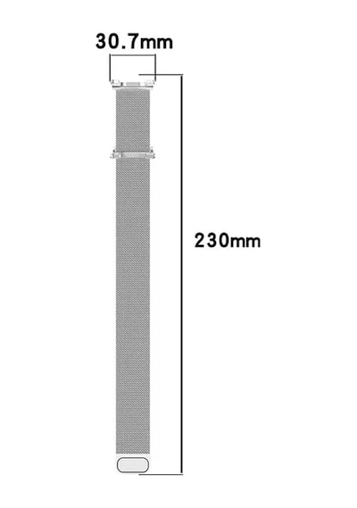 Samsung Galaxy Watch 8 40mm 44mm Uyumlu Manyetik Milanese Loop Metal Kordon