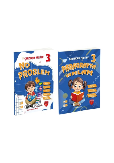 Çalışkan Arı 2026 3. Sınıf Paragrafta Anlam + No Problem Seti 2 Kitap