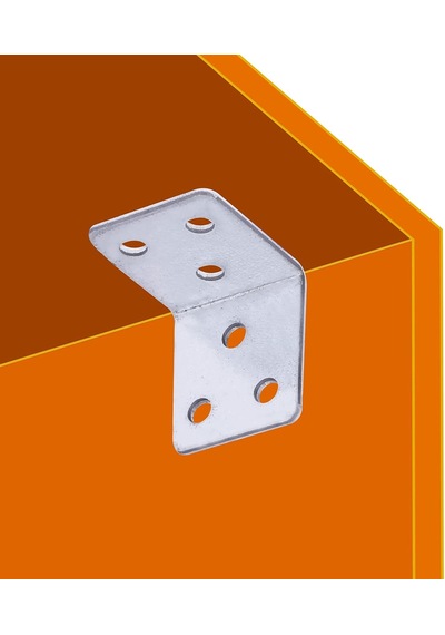 Mobilya Dolap Köşe Bağlantı Sabitleme L Demir Gönye 35x35x30 Mm 25 Adet Diğer