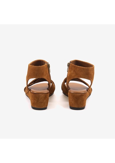 Kemal Tanca Kadın Sandalet 6510-2 Tan Suede