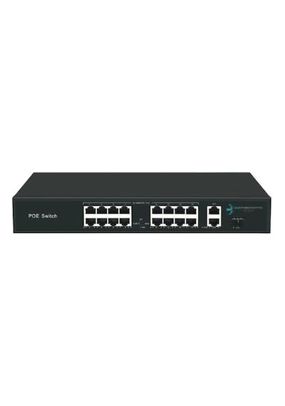 Ods 16port +2 Uplınk 200w Full Poe 08ods-16p2u1s-200 10/100 1x Sfp Yönetilemez Switch