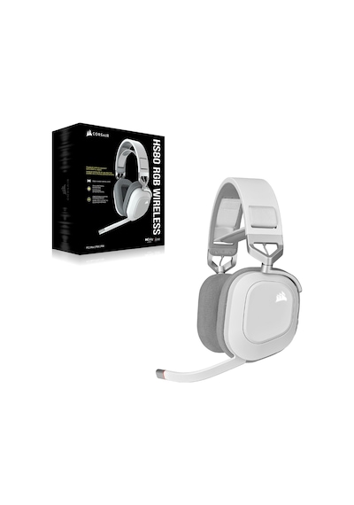 Corsair HS80 CA-9011236-EU Kablosuz RGB Oyuncu Kulaklığı Corsair HS80 CA-9011236-EU Kablosuz RGB Oyuncu Kulaklığı