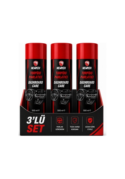 3 Adet Newmix Torpido Parlatma Spreyi Aerosol 500 Ml Ocean