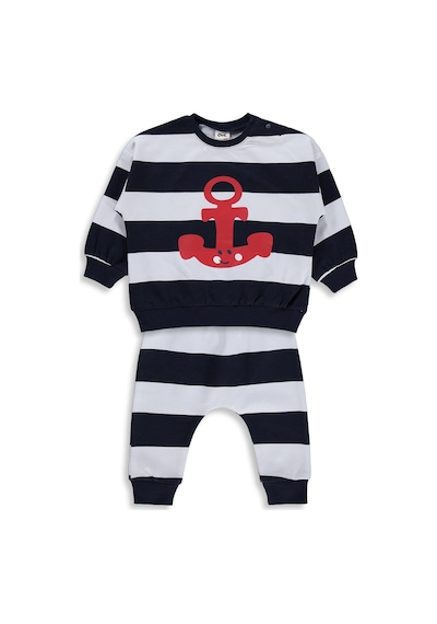 Civil Baby Çapa Baskılı 6-18 Ay Takım - Lacivert