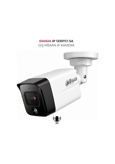 Ipc-hdw1230tc1-sa 2mp H.265+ 2.8mm Bullet Kamera Sesli