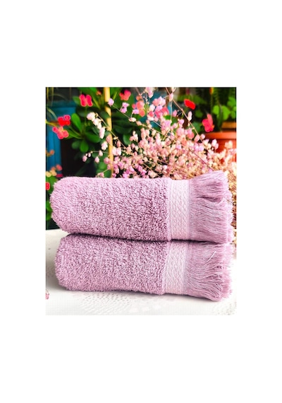 2'li Set Saçaklı Desen Çeyizlik 35x60 Cm. Mutfak Havlu Seti Renkli