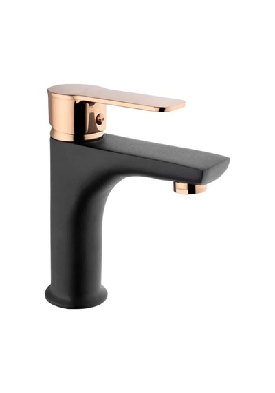 İsaoğlu Yapı Bronz Siyah Lavabo Bataryası Bakır Siyah Lavabo Musluğu Bakır