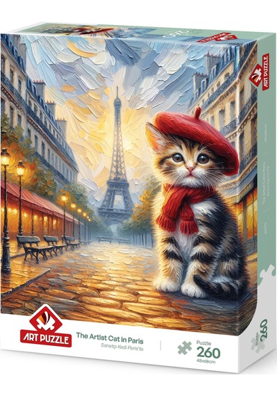 Art Puzzle Sanatçı Kedi Paris Te 260 Parça Puzzle