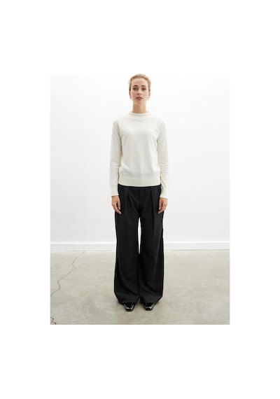 Styleboom X Peraluna Chelsea Pullover Bisiklet Yaka Standart Kesim Kadın Triko Kazak - Ekru-ekru Ekru Styleboom X Peraluna Chelsea Pullover Bisiklet Yaka Standart Kesim Kadın Triko Kazak - Ekru-ekru Ekru