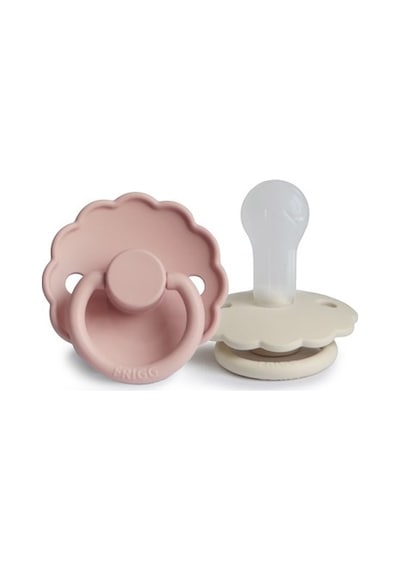 Frigg Daisy İkili Silikon Emzik - Blush/Cream 6-18 Ay