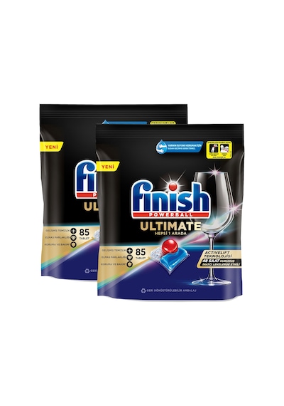Finish Quantum Ultimate Bulaşık Makinesi Deterjanı Tableti 2 x 85 Tablet