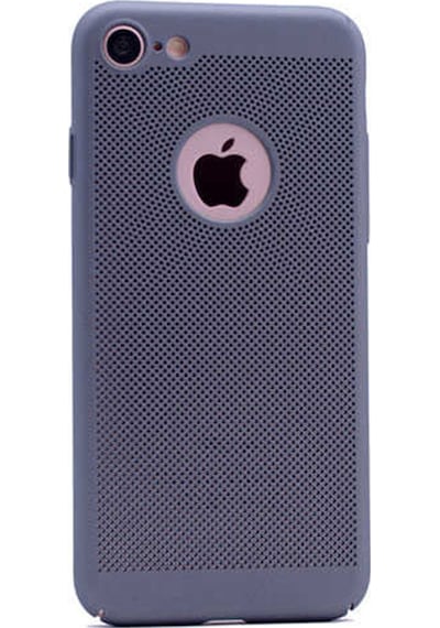 Zore Apple Uyumlu iPhone 6plus/6splus İle Rubber Delikli Sert Kılıf Gri