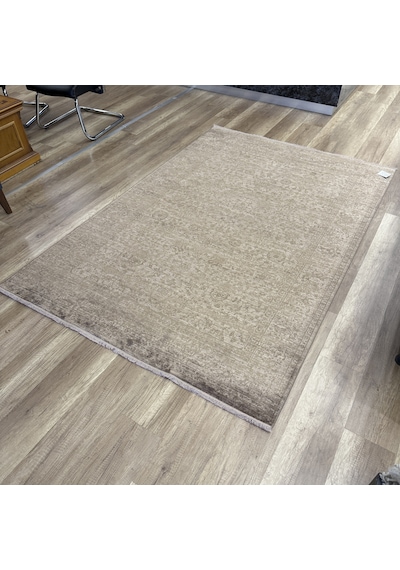 Hoom Rugs Overdye Ovr08 Krem Bronz Doğal Bambu & Viskon Modern Salon Halısı Krem