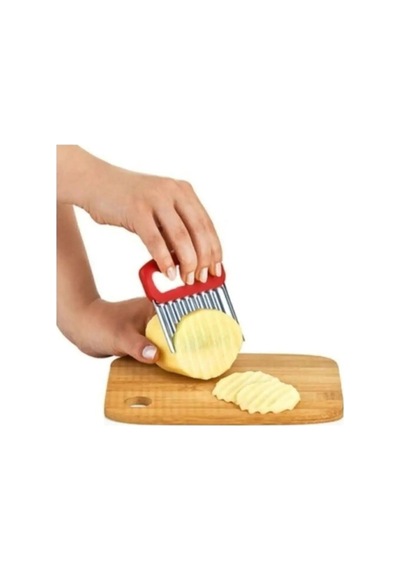 Cips Patates Doğrayıcı Şekilli Sebze Ve Meyve Dilimleyici Hamur Kesme Aparatı Renkli