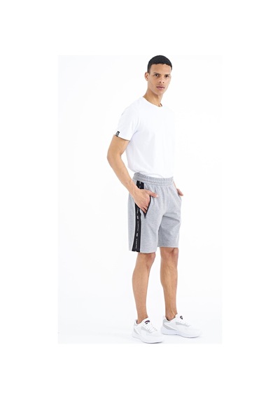 Air Jones Tommy Life Alfred Gri Melanj Standart Kalıp Erkek Şort - 81244 GRI MELANJ