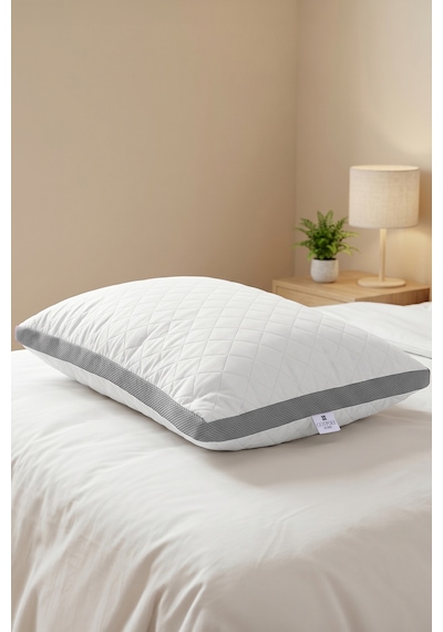 Klimalı Yastık 50x70 Cm Terletmeyen, Hava Alan Mikrofiber Uyku Yastığı Gri