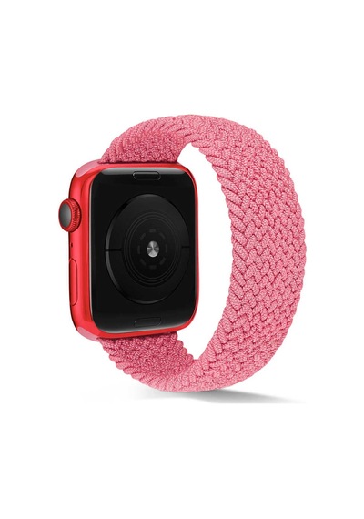 Apple Uyumlu  Watch 38 MM Krd-38 Hasır Örgü Dizayn Medium Kordon