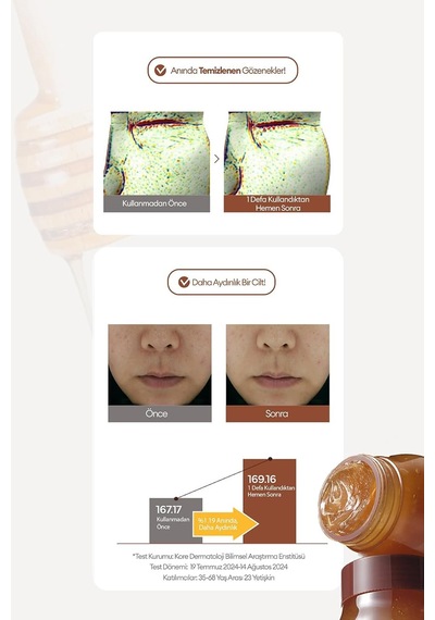 Kuru Ve Cansız Ciltlere Arı Poleni İçerikli Nemlendirici Peeling Maske Bee Pollen Honey Mask 130ml
