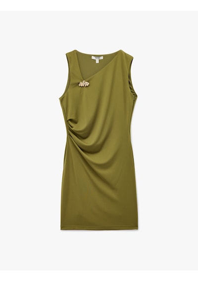 Koton Asimetrik Yaka Metal Aksesuarlı Kolsuz Drapeli Bodycon Mini Abiye Elbise Yeşil 6wak80039fk Yeşil Koton Asimetrik Yaka Metal Aksesuarlı Kolsuz Drapeli Bodycon Mini Abiye Elbise Yeşil 6wak80039fk Yeşil