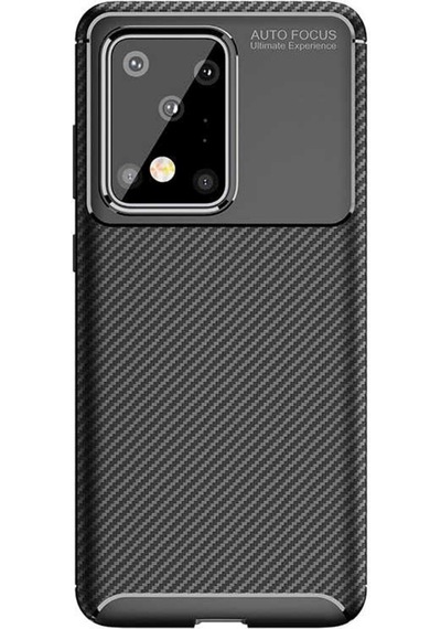 Samsung Uyumlu Galaxy S20 Ultra Kılıf Zore Negro Silikon Kapak-Siyah