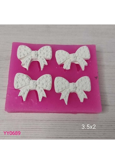 Yy0689 Yıldız Desenli Dörtlü Fiyonk Silikon Kalıp