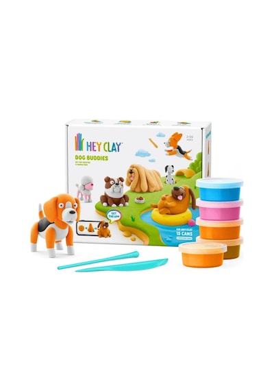Hey Clay Yaratıcı Kil Seti - Dog Buddies Çok  Renkli