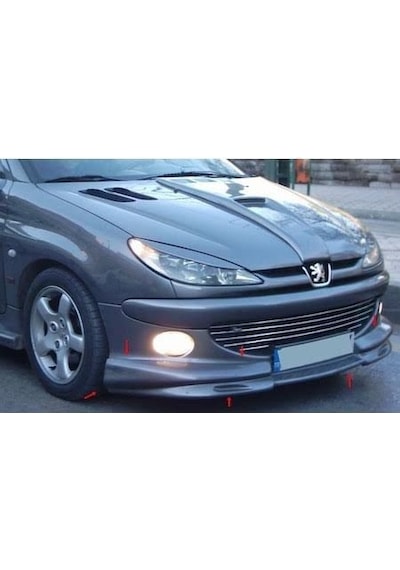 Peugeot 206 Body Kit Full Takim  - Mat Siyah STR-461