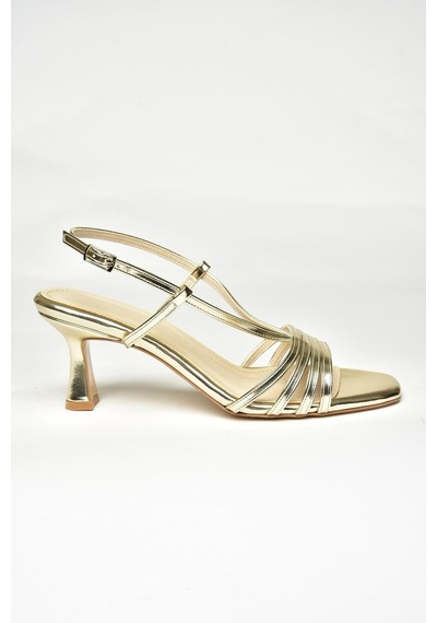 Fox Shoes U569519609 Altın Alçak Topuklu Kadın Ayakkabı Altın