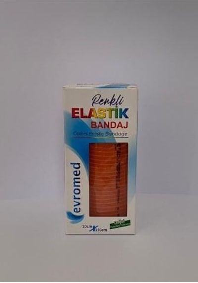 Evromed Elastik Bandaj 10 Cm X 150 Cm Turuncu