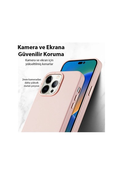 Dux Ducis Grit Series İphone 14 Pro 6.1inç Premium Magsafe Uyumlu Kılıf- 5775 Pembe