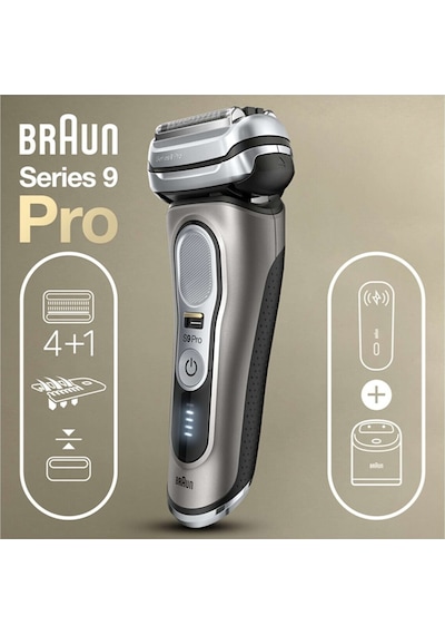 Braun Series 9 Pro 9475CC Islak & Kuru Tıraş Makinesi + Clean & Charge + Şarjlı Seyahat Kabı