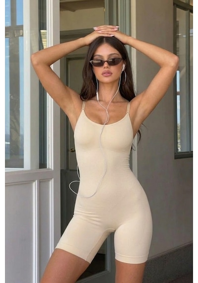 Fit Women Kadın ı Ten Premium Askılı Body