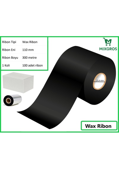 110x300 Metre Wax Ribon 100 Adet 100