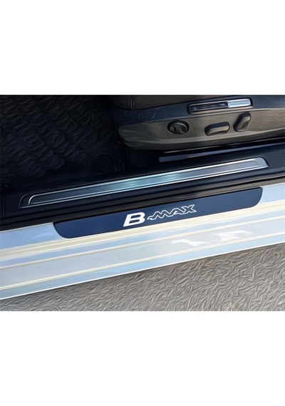 B Max Pleksi Kapı Eşiği Piano Black 4 Parça