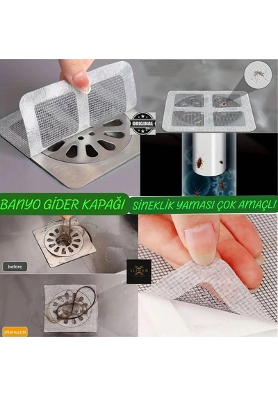 5 Adet Banyo Gider Süzgeci Saç Yakalayıcı Süzgeç Banyo Duş Gider Tıkanık Önleyici Süzgeç Plastik Diğer