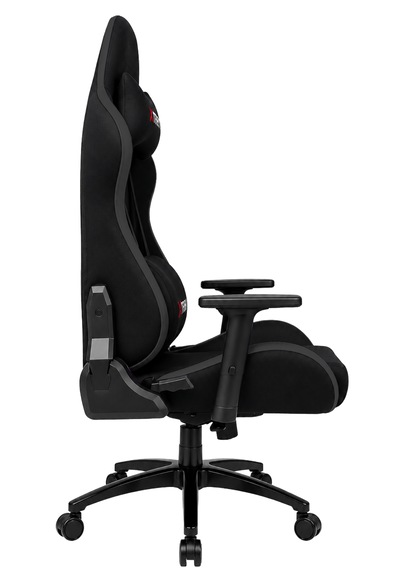 Ghost Model 180 Yatan, Kumaş Oyuncu Koltuğu Siyah