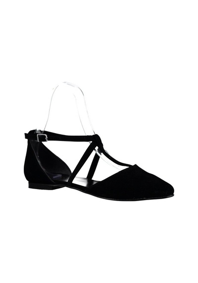 Fox Shoes Siyah Kadın Babet D726537302 Siyah