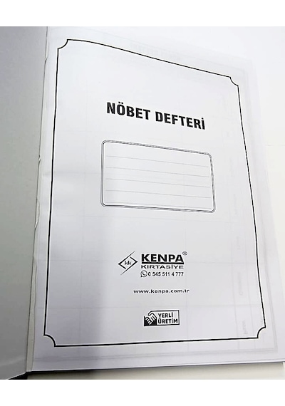 Kuran Kursları için Nöbet Defteri Haftalık