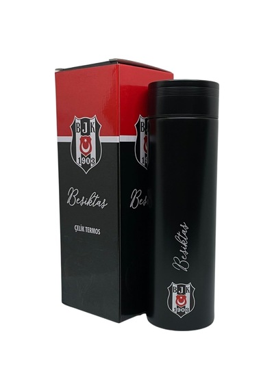 500ml Lisanslı Çift Katlı Paslanmaz Çelik Termos 8 Saat Sıcak Soğuk Hediye Kutulu Siyah Çok Renkli