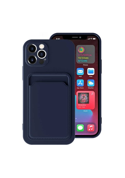Apple Uyumlu iPhone 12 Pro Max Kılıf Zore Ofix Kartlık Bölmeli Kılıf