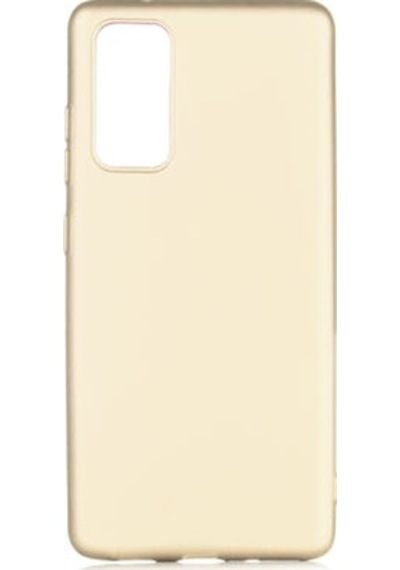 Samsung Galaxy Uyumlu S20 Fe Kılıf Esnek Yapılı İnce Slim Silikon Kapak Ryc/premier Gold