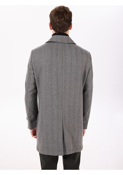Hackett Gri Erkek Slim Fit Kaban Hm403240