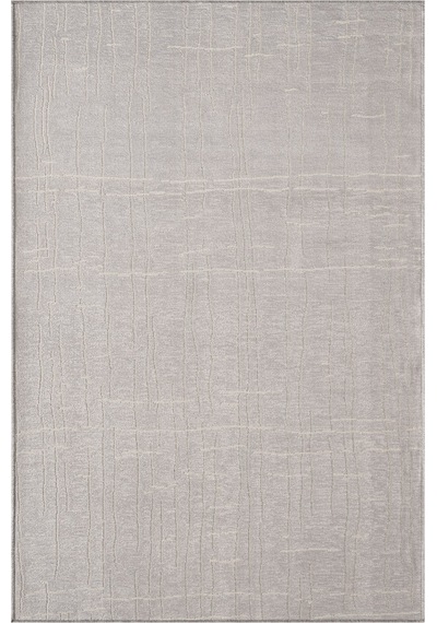 Seria Sra01g Gri Dekoratif Şönil Kilim Çizgili Desen Yıkanabilir Yumuşak Kaymaz Taban Halı Yolluk