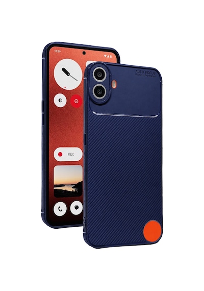 Nothing Phone 1 Cmf Kılıf Karbon Silikon Case Lacivert