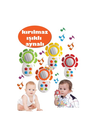 Oyuncak Kırılmaz Telefon Aynalı Sesli Işıklı Telefon