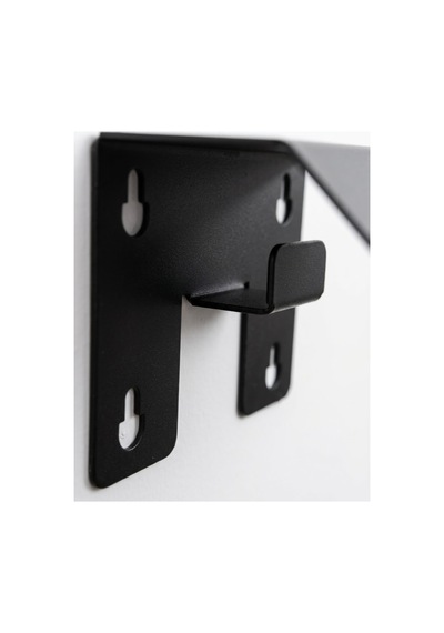 Yzo Home Metal Motor Kask Tutucusu - Duvara Monte Siyah Kask Askısı, Mont Ve Anahtarlık Askılık Rafı Mat Siyah