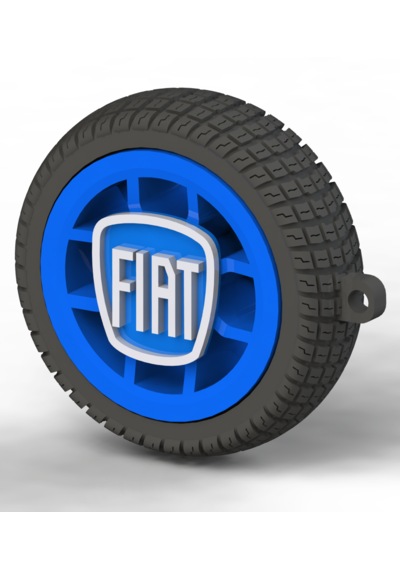 Fiat Uyumlu Özel Tasarım Anahtarlık - Premium Hafif Ve Dayanıklı Mavi