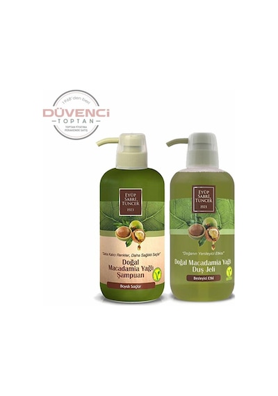 Eyüp Sabri Tuncer Macadamia Yağlı Şampuan 600 ML + Duş Jeli 600 ML